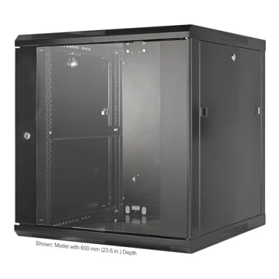 Immagine di Intellinet 711906 Armadio rack di rete da 19 (L x A P) 600 635 450 mm 12 U Nero (RAL 9005)