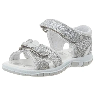 Immagine di Chicco Sandali con Doppio Velcro, Confortevoli, Leggeri, Flessibili e Traspiranti, Bambine ragazze, Argento (1), 29 EU, Designed in Italy