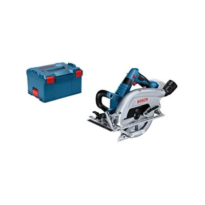 Immagine di Bosch Professional BITURBO sega circolare a batteria GKS 18V 70 L (sega ad avvolgitore laterale con lama su lato sinistro profondità di taglio da mm, potenza 1.800 W, incl. 1 lama, in BOXX)