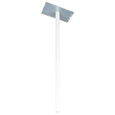 Immagine di Burg WÄCHTER, piedino per cassetta delle lettere, lunghezza 115 cm, in acciaio galvanizzato, bianco