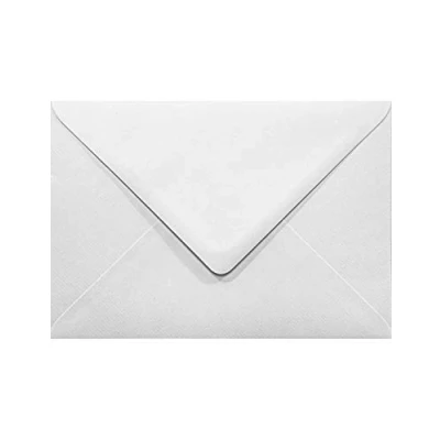 Immagine di Netuno 100 buste per lettere bianche formato B6 125x 175 mm 120 g Aster Laid White carta vergata con filigrana lusso biglietti inviti matrimonio compleanno battesimo auguri
