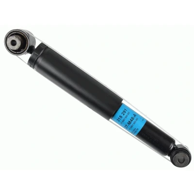 Immagine di SACHS 315 291 Ammortizzatore A pressione del gas doppio tubo telescopico Occhiello superiore, inferiore