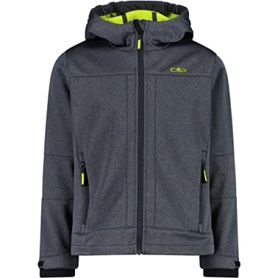 Immagine di CMP Giacca in softshell melange da bambini con cappuccio fisso, Titanio Mel., 152