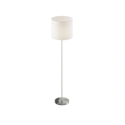 Immagine di lampada da terra &#039;Everly&#039; (Moderno) colore Bianco, in Tessuto ad es. Soggiorno &amp; Sala pranzo (1 luce, E27) di Lindby