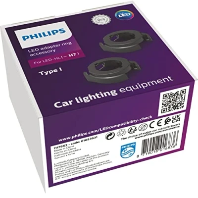 Immagine di Philips adattatori tipo I per le lampadine LED (H7)