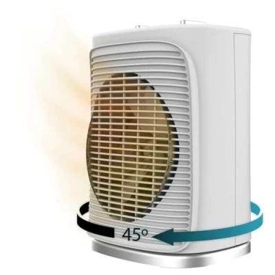 Immagine di Cecotec Riscaldatore elettrico a basso consumo ReadyWarm 2050 Max Force Rotate White. Termoventilatore da 2000 W, oscillazione 65, 3 modalità, termostato regolabile, area di copertura 20 m2, bianco
