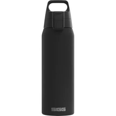 Immagine di SIGG Borraccia isolata Shield Therm One Black Adatto per bevande gassate A prova di perdite Lavabile in lavastoviglie Senza BPA 90% acciaio inossidabile riciclato Nero 0,75L