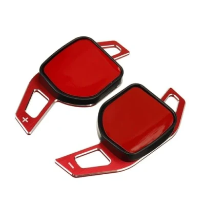 Immagine di TaoZong Palette del cambio per Audi A1 S1/A3 S3 RS3/A4 S4 RS4/A5 S5/A6 S6/A7 S7/A8 S8 R8/Q3 SQ3/Q5,Palette al volante dell&#039;auto Estensioni Volante,C Red