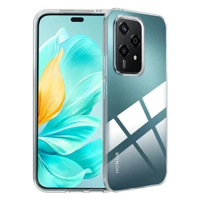 Immagine di FDHYFGDY Custodia per Honor 200 Lite Cover, Telefono in Silicone Antiurto Trasparente, paraurti TPU Trasparente Sottile e Morbida
