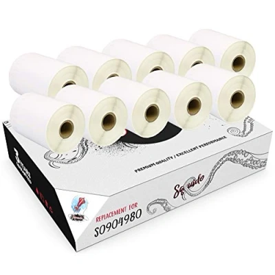 Immagine di Squuido 10 rotoli S0904980 etichette compatibili con Dymo LabelWriter 4XL 104mm x 159mm 220 per Rotolo