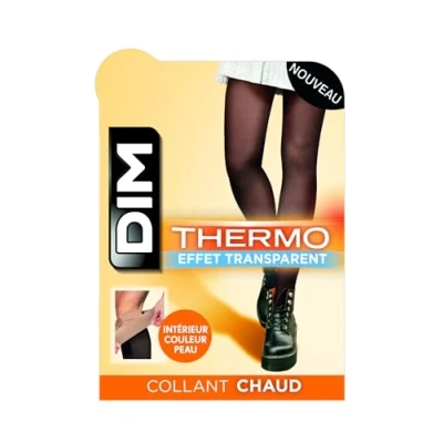 Immagine di DIM WARM Transparent Collant, Donna, Taglia: 1/2, Black
