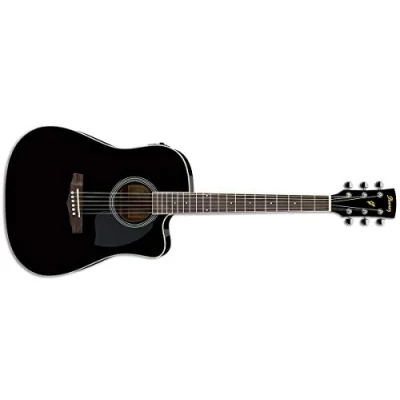 Immagine di Ibanez PF15ECE BK chitarra elettroacustica, nera