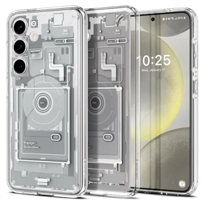 Immagine di Spigen Cover Compatibile con Samsung Galaxy S24, Ultra Hybrid ZeroOne White