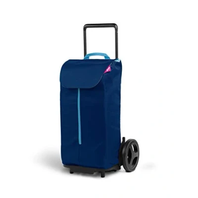 Immagine di Gimi Komodo carrello portaspesa con zip frontale grandi ruote e parafango capacità di carico 50 l 45 x 38 96 cm