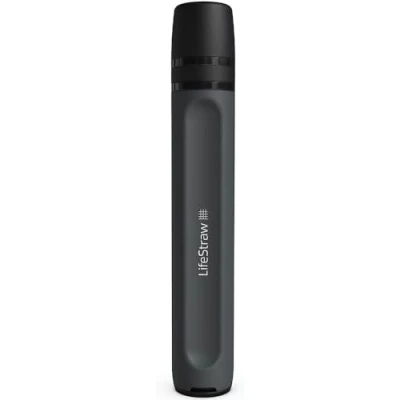 Immagine di LifeStraw Peak Series Cannuccia personale per il filtro acqua da utilizzare come ultraleggero di scorta, emergenza, sopravvivenza e idratazione. Senza BPA, Dark Mountain Gray (grigio)
