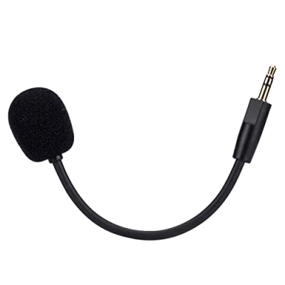 Immagine di Alphatec microfono da gioco di ricambio per JBL Quantum 100 (Q100) Cuffie su PC/Xbox/PS/Switch/MAC, rimovibile 2,5 mm