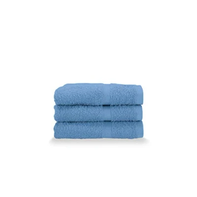 Immagine di Gabel Asciugamani Ospite, Spugna di Puro Cotone Idrofilo, 40 x 60 cm, Bluette, Set da 3 Pezzi