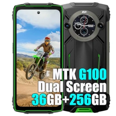 Immagine di Blackview BV8200 Rugged Smartphone Android 14, MTK G100 36GB+256GB Telefono Robusto, 8800mAh, 50MP+32MP, 6.5&quot;&amp;1.3&quot; FHD+ Doppio Display, Dual 4G Cellulari Resistente IP68, NFC, OTG, GPS, Verde