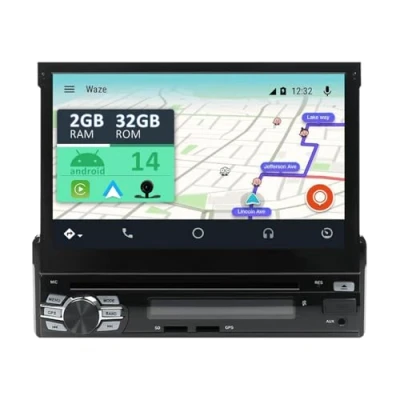 Immagine di YUNTX Android 13 2 Din Universal Radio con navigazione : [Integrato CarPlay/Android Auto/DSP/GPS] IPS 2.5D Touch screen DAB/Bluetooth 5.0/WiFi/Controllo del volante/USB/DVD/CD