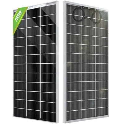 Immagine di ECO WORTHY Bifacciale Pannello Solare 195 Watt 12 Volt Monocristallino ad Alta Efficienza Modulo Fotovoltaico di Potenza per RV Marine Rooftop Farm Battery e Altre Applicazioni Off Grid