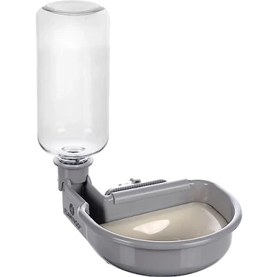 Immagine di FLAMINGO Ciotola d&#039;acqua con bottiglia per gabbie GRILLAGEE grigie, 480 ml, universale, tutte le