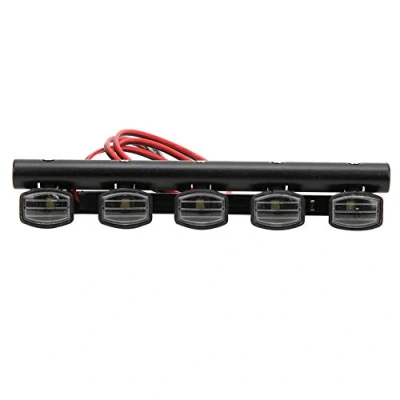 Immagine di Lampadine per Tetti RC, Scala 1:10 RC Crawler Auto Roof Light Bar Accessori Faretti con TRX4 90046 SCX10 Pull Auto(5 LED)