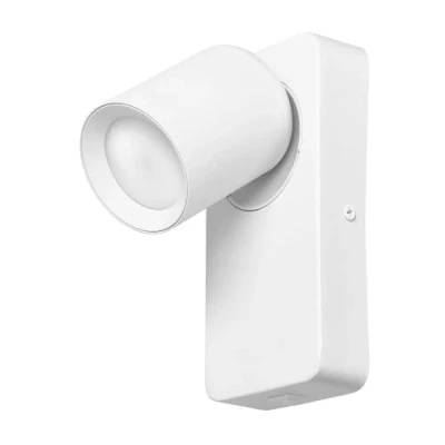 Immagine di Miratic Lampada da Parete per Interni Soffitto adatta alla lampadina GU10 max.12W (non inclusa) IP20 Ideale casa e ufficio (su superficie base rettangolare bianca)