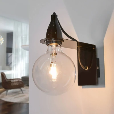 Immagine di Ideallux Applique di design Minimal, nero