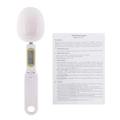 Immagine di Bilancia digitale a cucchiaio, BuyWeek 500 g/0,1 g Display LCD ad alta precisione elettronica Cucchiaio da cucina