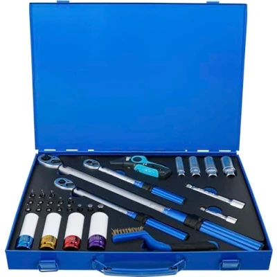 Immagine di BGS 74305, Set di chiavi dinamometriche, 6,3 mm (1/4&quot;), 10 (3/8&quot;), 12,5 (1/2&quot;), 31 pezzi