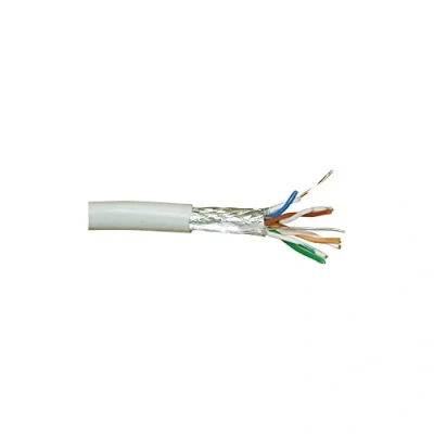 Immagine di InLine 20914 Cavo LAN Cat.5E, S/FTP, 4 x 2XAWG 24/1 Rigido, Cu 100% Rame, Guaina Halogenfree, Matassa 300M Grigio