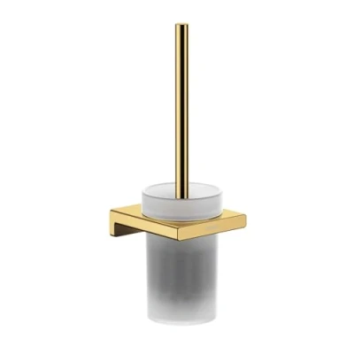 Immagine di hansgrohe AddStoris Porta spazzola WC a parete, oro lucido, 41752990