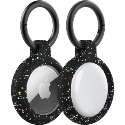 Immagine di OtterBox AirTags Case, antishock e cadute, protezione Ultra sottile Rugged per Apple con moschettone, Carnival