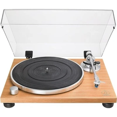 Immagine di Audio Technica LPW30TK Giradischi Manuale con Trazione a Cinghia e Base in Legno Teak