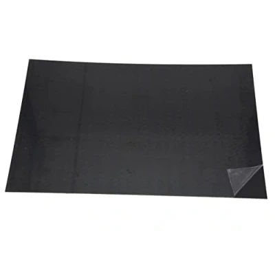 Immagine di Dopro Bianco Chitarra Basso Battipenna Materiale Piastra Graffio Foglio 290x431mm Nero Opaco 1 Ply