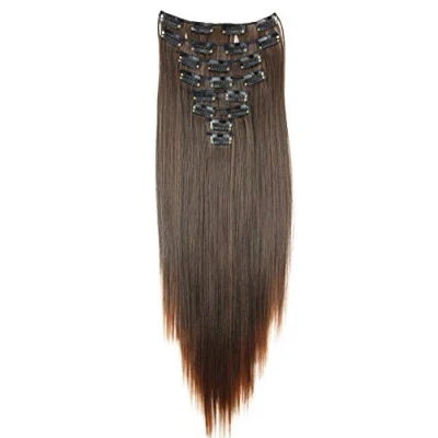 Immagine di CAISHA XXL 50cm 8 Parti Set Clip In Extension Per Capelli Lisci Marrone Mix CES116