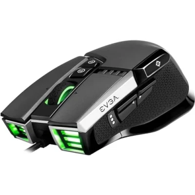 Immagine di EVGA X17 Mouse da Gioco, Wired, Grigio, Personalizzabile, 16.000 DPI, 5 Profili, 10 Pulsanti, Ergonomico, 903 W1 17GR K3