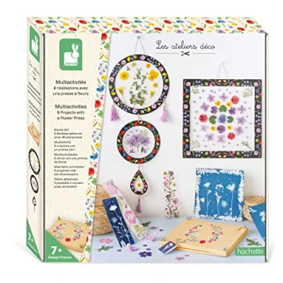 Immagine di Janod Kit Bambini 6 Risultati con Una pressa per Fiori, Multicolore, J07879