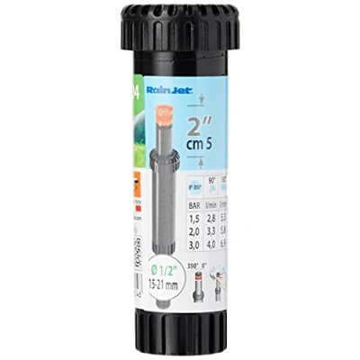 Immagine di Claber 90004 Pop up regolabile da 0 a 350 escursione dal terreno di 2&quot;, colore Nero