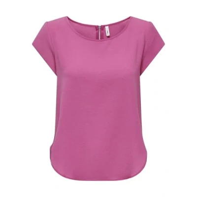 Immagine di ONLY ONLVIC S/S Solid Top Noos PTM T Shirt, Raspberry Rose, 48 Donna