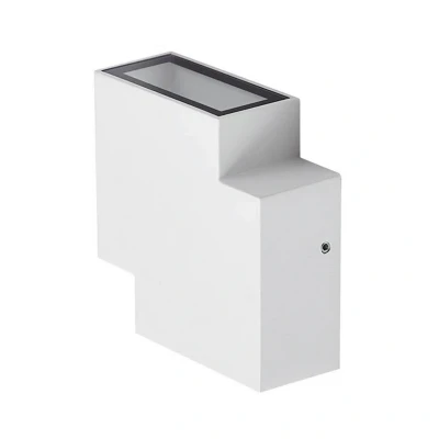 Immagine di Lindby Applique da esterno a LED Fendir, bianco, alluminio, 10,5 cm