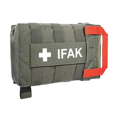 Immagine di Tasmanian Tiger TT IFAK Pouch VL L borsa per cintura di pronto soccorso compatibile con da escursionismo, viaggi, servizio polizia (grigio pietra/oliva) IRR