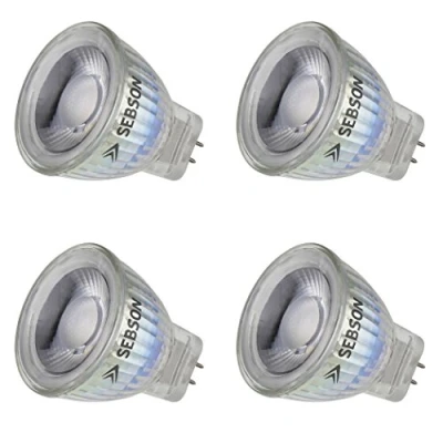 Immagine di SEBSON Lampadina LED MR11 3W (Equivalente a 20W) 220lm Bianca Calda 2900K Non Dimmerabile Angolo di Diffusione 36 Spot GU4 12V Set da 4
