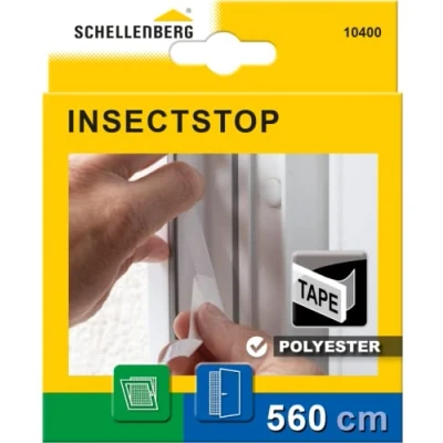 Immagine di Schellenberg 10400 Nastro di Fissaggio per Zanzariere, Poliestere, Trasparente, 5,6 m