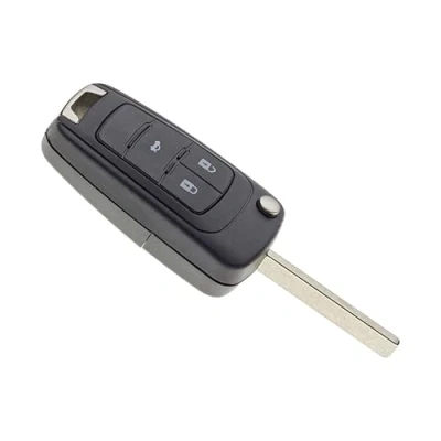 Immagine di Jongo Guscio di Chiave con Lama Compatibile Chevrolet Cruze, Captiva, Aveo, Spark e Orlando Custodia Plip Macchina Telecomando 3 Pulsanti