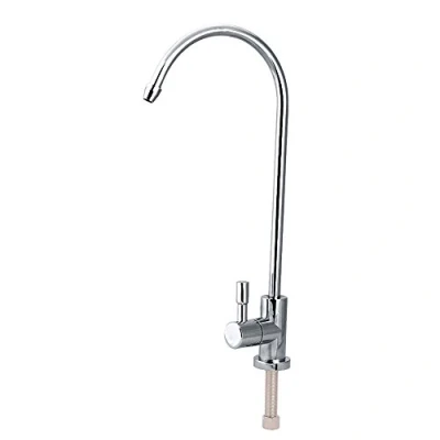 Immagine di rubinetto 1/4 &#039;&#039;, lavello cucina in acciaio inossidabile &#039;&#039; osmosi inversa RO filtro acqua potabile purificata