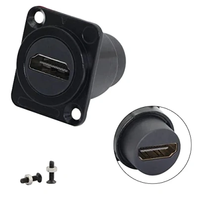 Immagine di QIANRENON HDMI Pannello Montaggio Adattatore 2.0 Femmina a Presa Convertitore modulo accoppiatore Pass through