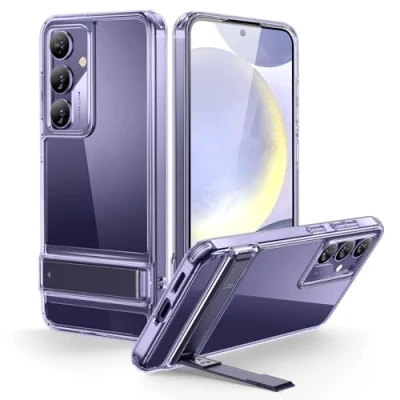 Immagine di ESR Cover per Samsung Galaxy S24 Plus, Custodia Stand Plus con 3 Modalità Stand, Protezione da Caduta Standard Militari, Antiurto, Serie Boost, Trasparente