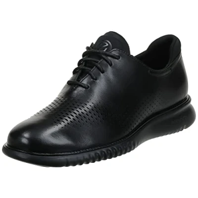 Immagine di Cole Haan 2. Zerogrand Laser Wingtip Oxford Foderato, Uomo, Pelle Nera e Nera, 48 EU