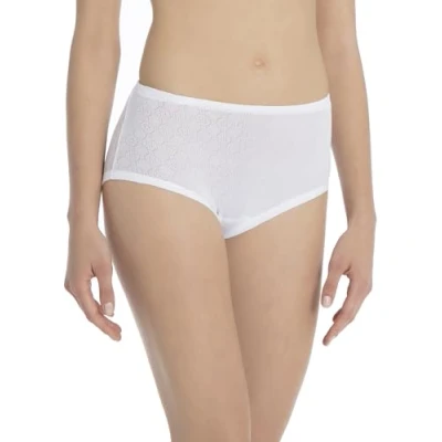 Immagine di Calida Midislip Cotton 2:2 Slip in Vita, Bianco(Weiß (Weiss 001), Taglia Produttore: 38 Donna